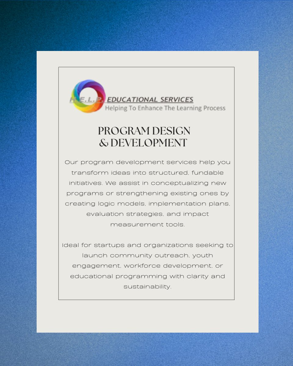 helpeducations2's tweet image. Let&apos;s Work Together. 

#HELPEducational #Services #ProgramDesign