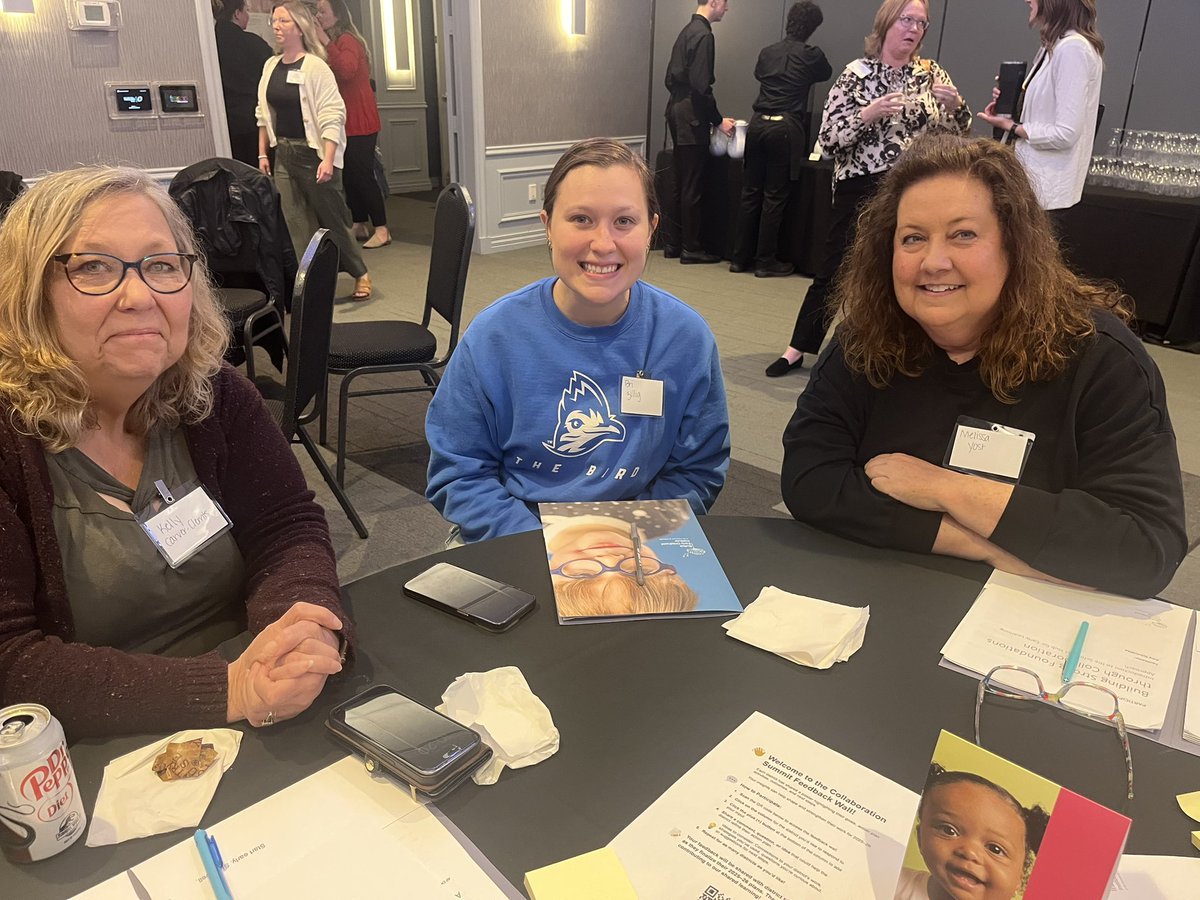 BuffettECI's tweet photo. School district teams are sharing points of pride from their schools and #SupesPlan action plan work from 2024-25 school year! @LearnComm @Westside66 @ElkhornPS @GPSDistrictNE @BPSF92 @RalstonSchools #collaborationsummit https://t.co/zeWsCHKdzo