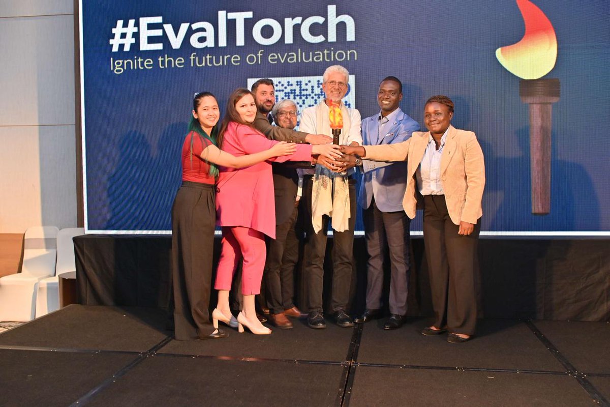 tweet_afrea's tweet photo. Last week, our President, Dr Miché Ouédraogo was unveiled alongside global evaluation leaders at the #EvaluationConclave2025 and the Summit for the Future of Evaluation, hosted by the Community of Evaluators - South Asia and the Evaluation Association of Bhutan EAB in Colombo, Sri Lanka.

This prestigious gathering fostered discussions on critical evaluation issues and the future of the field of evaluation, bringing together champions and visionaries from across the globe.

A key highlight was the special panel, “From Young and Emerging Evaluators to International Evaluation Leaders,” where Dr. Ouedraogo joined other young global evaluation leaders to reflect on their transformative journeys and leadership in evaluation.

AfrEA remains committed to driving transformative discussions and championing innovative evaluation practices that resonate worldwide, and Dr. Ouedraogo’s presence at this Conclave underscores our dedication to strengthening Africa’s role in global evaluation and ensuring inclusive, impactful progress.
-----
La semaine dernière, notre président, Miché Ouédraogo, Ph.D, a été présenté aux côtés de leaders mondiaux de l'évaluation lors du #EvaluationConclave2025 et du Sommet pour l'avenir de l'évaluation, organisés par la Communauté des évaluateurs - Asie du Sud et l'Association d'évaluation du Bhoutan EAB à Colombo, au Sri Lanka.

Ce prestigieux rassemblement a favorisé les discussions sur les questions cruciales de l'évaluation et l'avenir de ce domaine, réunissant des champions et des visionnaires du monde entier.

L'un des moments forts a été la table ronde spéciale intitulée « Des jeunes évaluateurs émergents aux leaders internationaux de l'évaluation », au cours de laquelle le Dr Ouedraogo s'est joint à d'autres jeunes leaders internationaux dans le domaine de l'évaluation pour réfléchir à leur parcours transformateur et à leur leadership en matière d'évaluation.

L'AfrEA reste déterminée à mener des discussions transformatrices et à promouvoir des pratiques d'évaluation innovantes qui résonnent dans le monde entier. La présence du Dr Ouedraogo à ce conclave souligne notre engagement à renforcer le rôle de l'Afrique dans l'évaluation mondiale et à garantir des progrès inclusifs et significatifs.

#MadeInAfricaEvaluation
#AfricanEvaluationExcellence