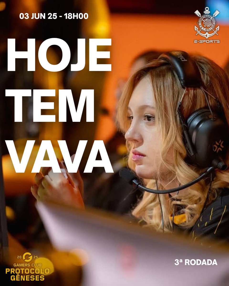 HOJE TEM VAVA!!
Hoje o Timão joga em busca de uma vaga no evento principal do Game Changers BR!

🏆 #VCTGameChangers - Open Qualify
⚔️ MD3
🆚 Main Streamers
🕔 18:00hrs
📺 ttv/@sccpvlr