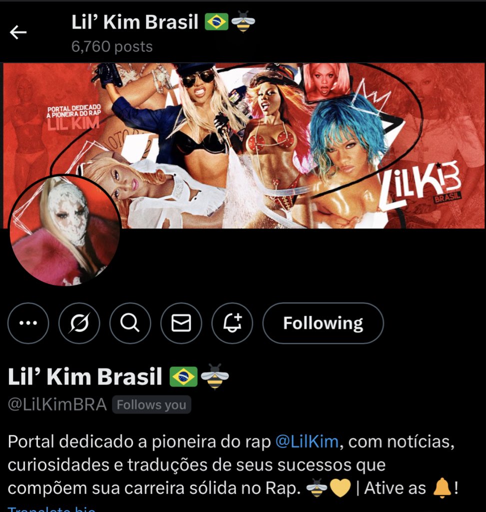 Lil’ Kim Brasil 🇧🇷🐝 tweet media