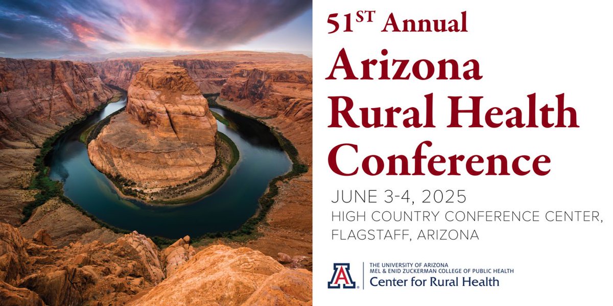 The 51st annual Arizona Rural Health Conference starts today in Flagstaff!

We wish everyone a great conference! #ArizonaHealth #RuralHealth #AZCRH #AZPublicHealth

See the agenda: crh.arizona.edu/events/51st-an…