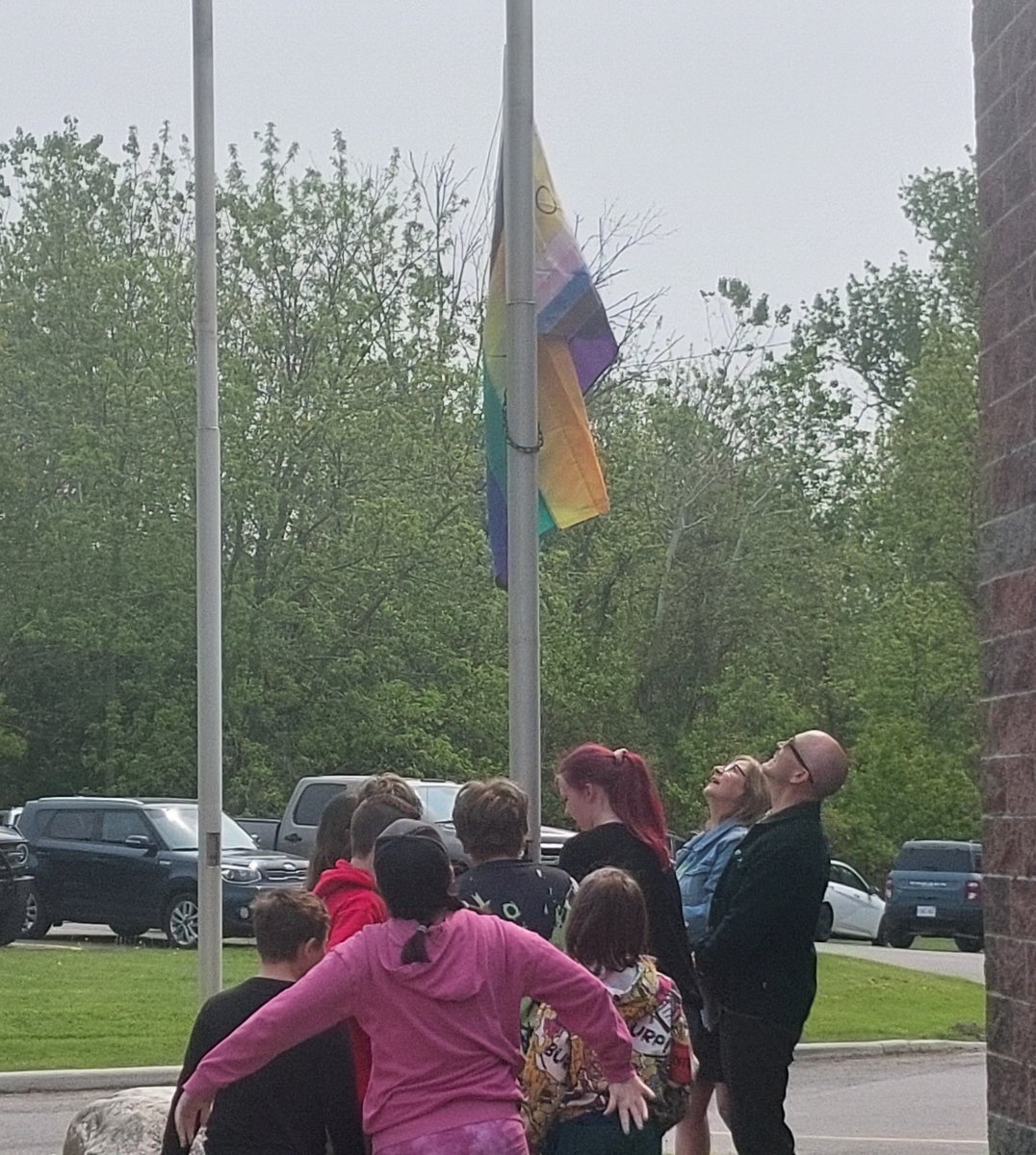 Today, #NthldOPP joined our colleagues from Cobourg Police Service and Port Hope Police Service at the Pride flag raising ceremony hosted by the YMCA in Cobourg.

Together, we stand in support of diversity, inclusion, equality and celebrating the strength that comes from a