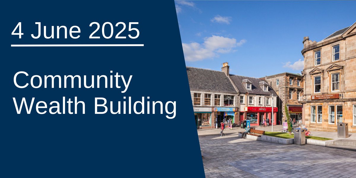 Tomorrow we start to take evidence on the Community Wealth Building (Scotland) Bill. We'll hear from <a href="/ClacksCouncil/">Clackmannanshire Council</a>, which has been making notable progress in CWB, and:

- <a href="/OliverEscobar/">Citizen Participation - oliverescobar@bsky.social</a>, the University of Edinburgh
- <a href="/nmcinroy/">Neil McInroy</a>, Chair <a href="/edas_scotland/">EDAS</a> 

📺 9.30am on <a href="/ScotParl/">Scottish Parliament</a> TV