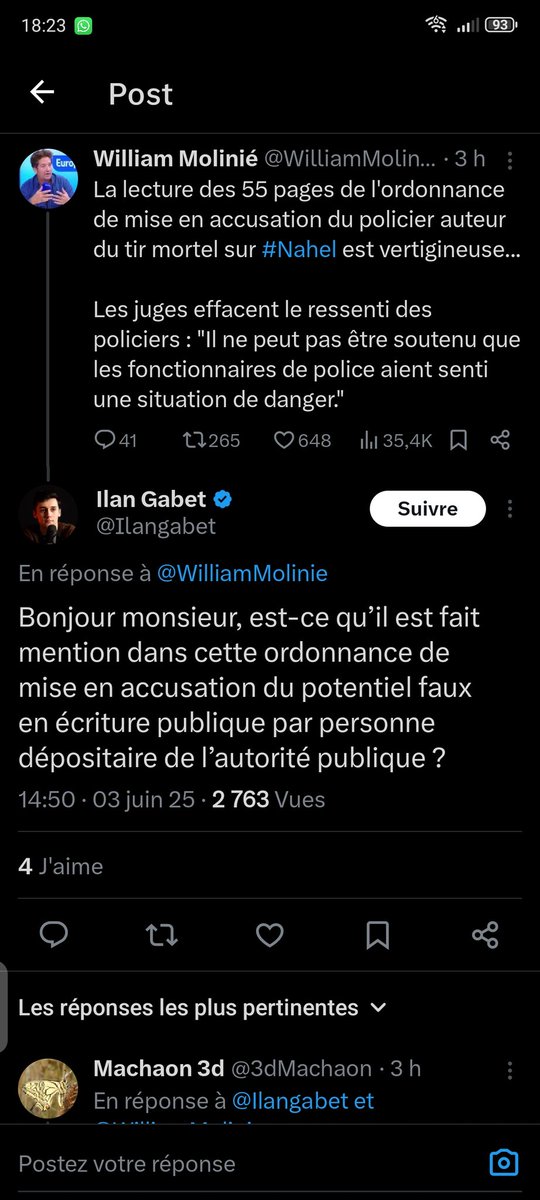 Donc en gros, Le mec  ne sait ni lire ni écrire .
Pour un étudiant en droit donneur de leçons, ça la fout un peu mal 🤣