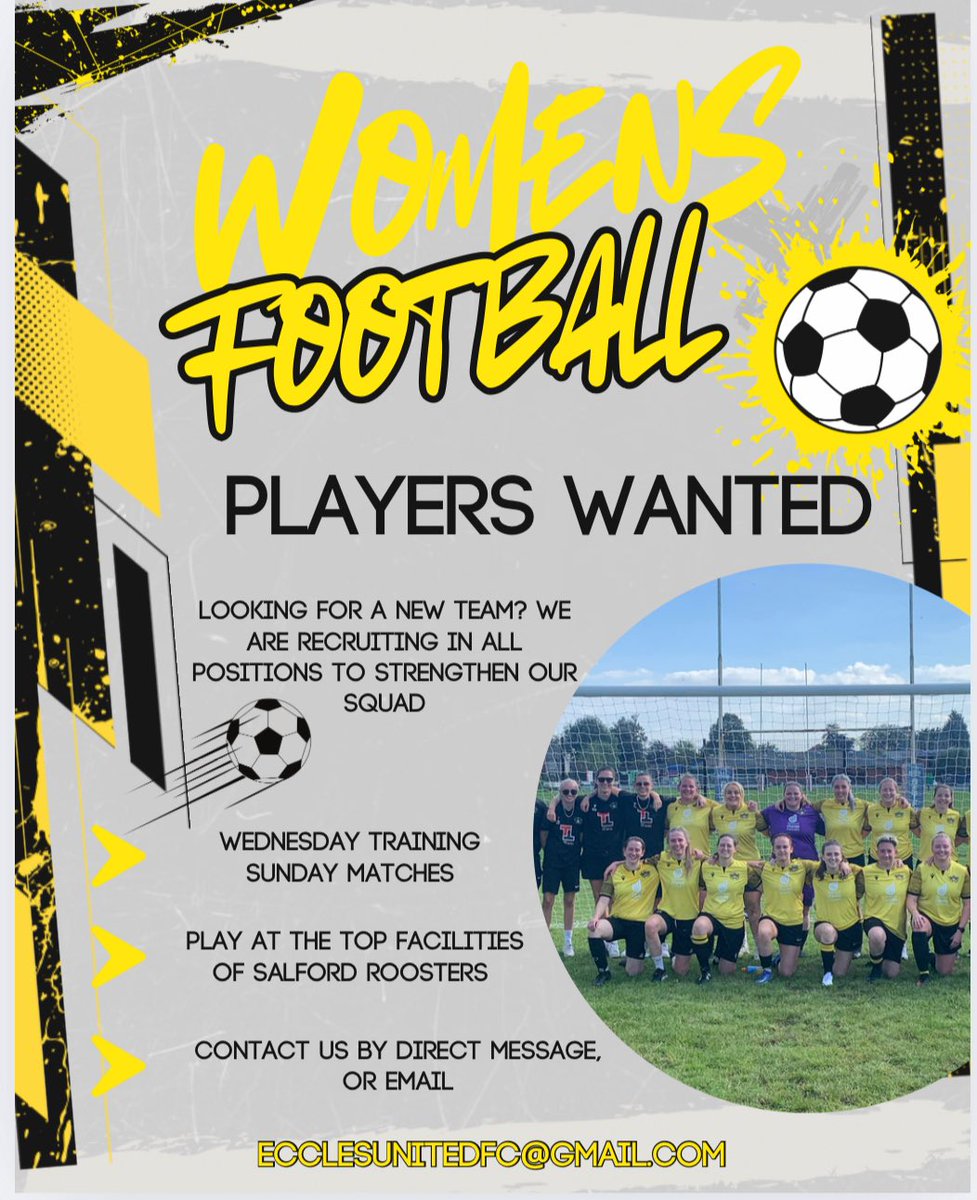⚽️We’re looking for new players!⚽️

Our women’s team is on the lookout for a few experienced players to help strengthen the squad. 

Get in touch!

#UTE🎗️