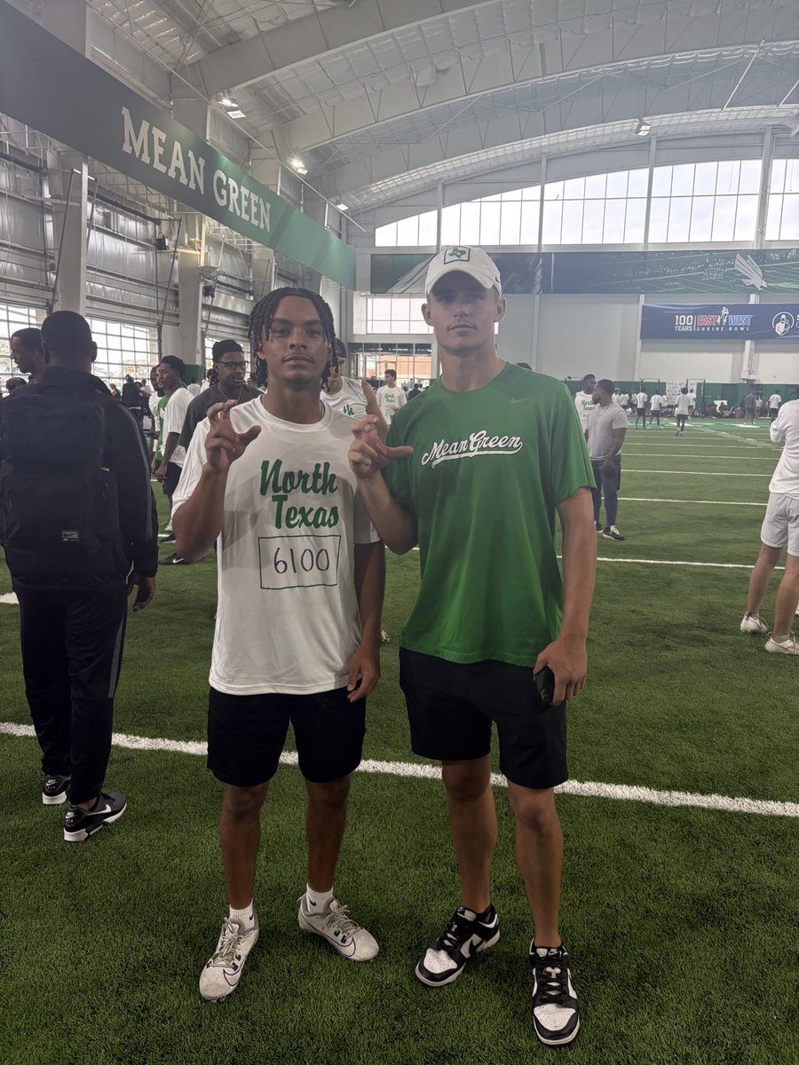 Aldric “Ric” Trotter (@aldric_trotter) on Twitter photo Enjoyed competing at the North Texas skills camp.
<a href="/CBrewerII/">Charlie Brewer</a> <a href="/MeanGreenFB/">UNT Football</a> <a href="/klose_trey/">Trey Klose</a> Enjoyed competing at the North Texas skills camp.
<a href="/CBrewerII/">Charlie Brewer</a> <a href="/MeanGreenFB/">UNT Football</a> <a href="/klose_trey/">Trey Klose</a>