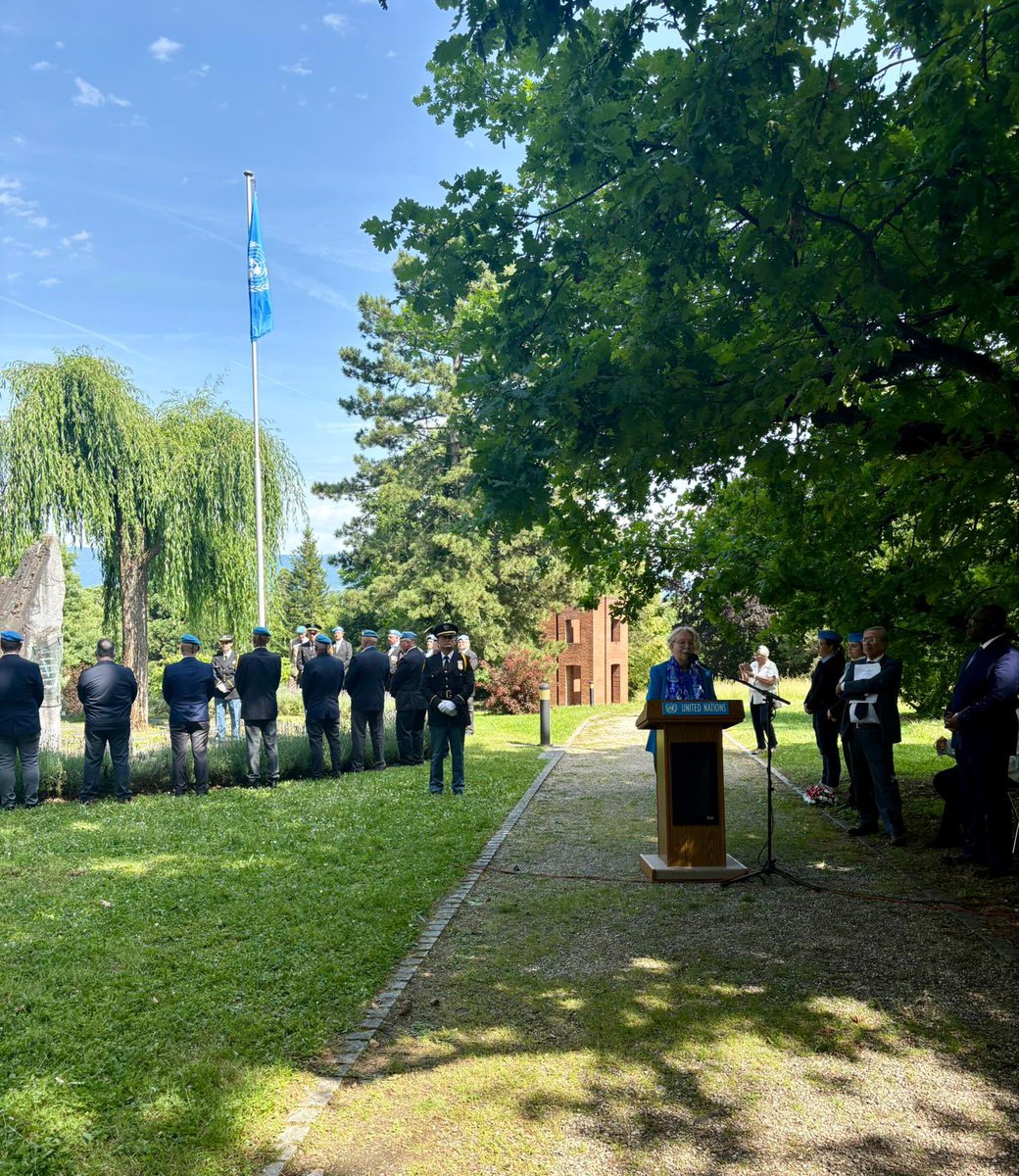 Tatiana Valovaya, Director-General of UN Geneva (@un_valovaya) on Twitter photo On this #PKDay, <a href="/UNGeneva/">United Nations Geneva</a> we paid tribute to our uniformed & civilian personnel. For nearly 80 years, peacekeepers have made a tangible impact on the lives of communities everywhere. Today we recommitted to building peace together, for present & future generations. On this #PKDay, <a href="/UNGeneva/">United Nations Geneva</a> we paid tribute to our uniformed & civilian personnel. For nearly 80 years, peacekeepers have made a tangible impact on the lives of communities everywhere. Today we recommitted to building peace together, for present & future generations.