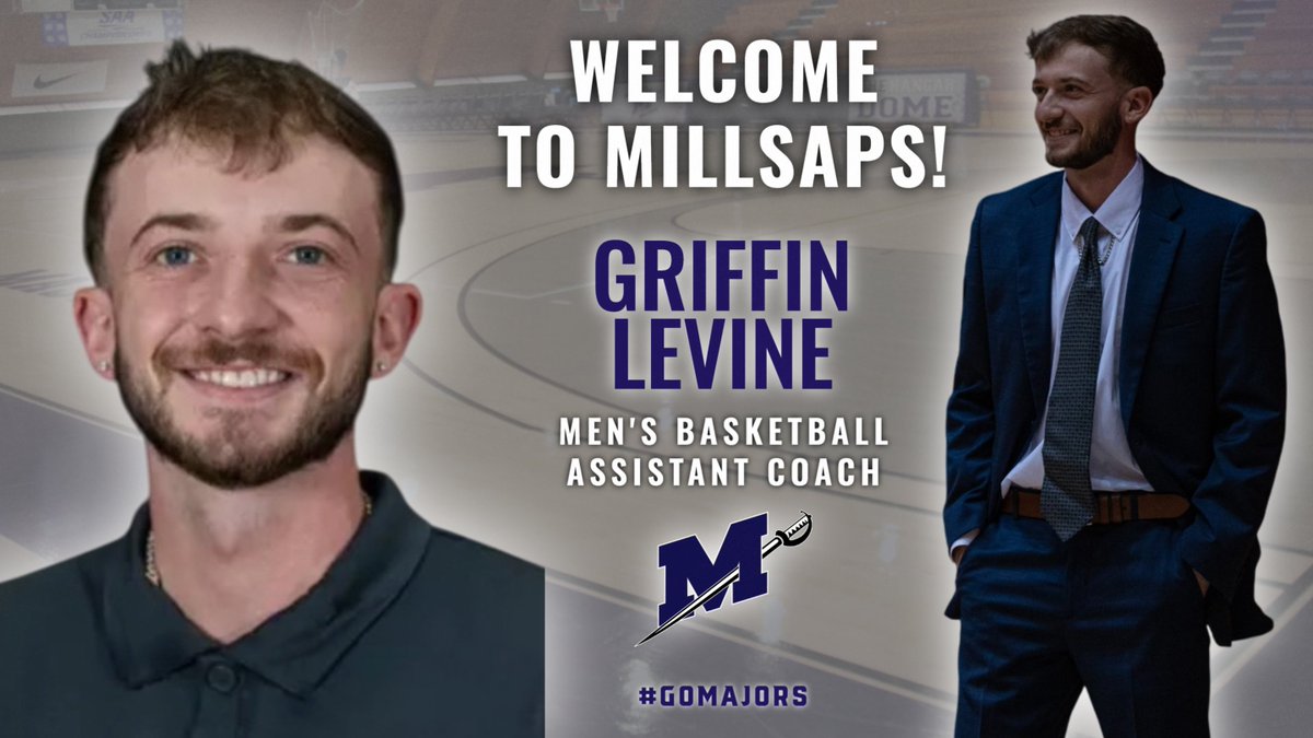 Millsaps College Athletics (@majorathletics) on Twitter photo Please join us in extending Griffin Levine a Major welcome! Griffin has been named <a href="/MillsapsMBB/">Millsaps Basketball</a> assistant coach! 🏀🤝
📰 tinyurl.com/2tcsmw55
#GoMajors Please join us in extending Griffin Levine a Major welcome! Griffin has been named <a href="/MillsapsMBB/">Millsaps Basketball</a> assistant coach! 🏀🤝
📰 tinyurl.com/2tcsmw55
#GoMajors