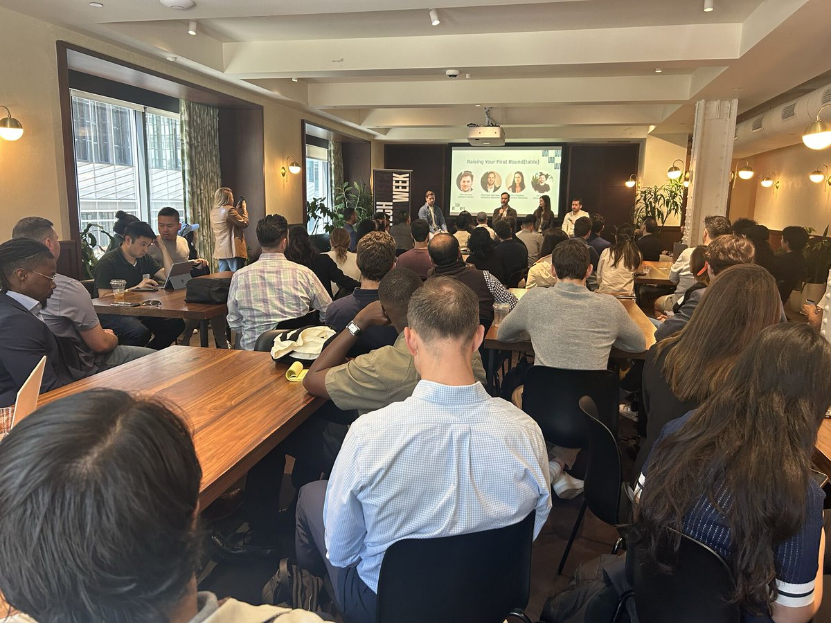 Upstarts Media (@upstartsmediaco) on Twitter photo Upstarts made our <a href="/Techweek_/">Tech Week</a> debut yesterday with a panel on raising your first round.
Thanks to Matthew Harrigan, <a href="/jefielding/">Jenny Fielding</a> and <a href="/nchirls/">Nicholas Chirls</a> for bringing the real talk for founders, and to <a href="/CompanyVentures/">Company Ventures</a>, @Mercury and <a href="/gowithengine/">Engine</a> for helping to make it happen.
#NYTechWeek Upstarts made our <a href="/Techweek_/">Tech Week</a> debut yesterday with a panel on raising your first round.
Thanks to Matthew Harrigan, <a href="/jefielding/">Jenny Fielding</a> and <a href="/nchirls/">Nicholas Chirls</a> for bringing the real talk for founders, and to <a href="/CompanyVentures/">Company Ventures</a>, @Mercury and <a href="/gowithengine/">Engine</a> for helping to make it happen.
#NYTechWeek