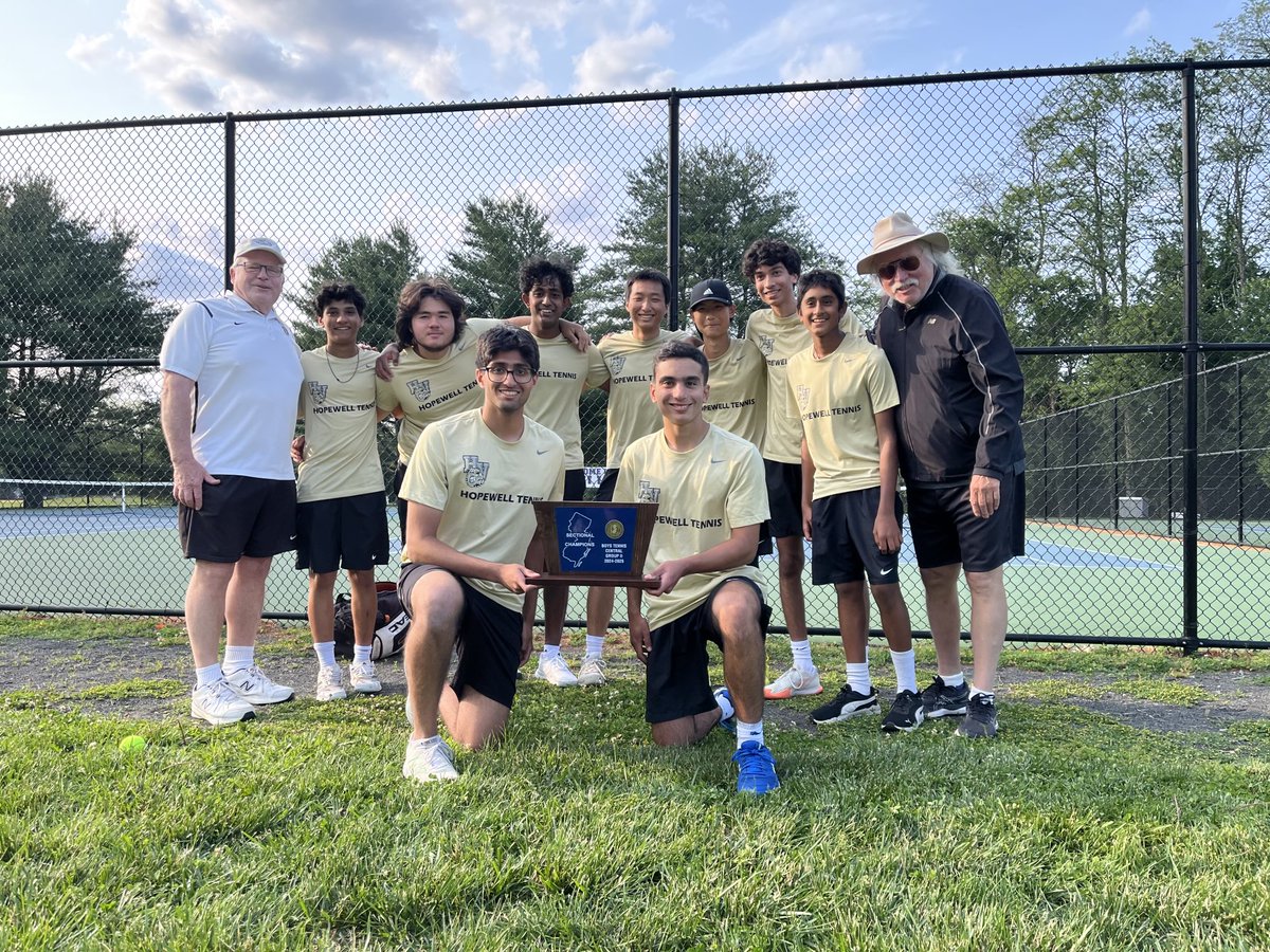 Congratulations to our Boys Tennis Team on winning the Central Jersey Group 2 Sectional Final! They will take on Mendham on Thursday in the State Semi Finals.