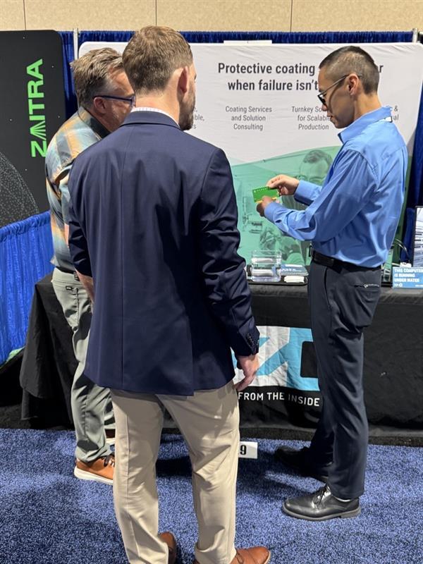Attention #SpaceTechExpo attendees! A #TeamHZO engineer is at booth # 129 to answer your questions about coating for reliability. Swing by now!