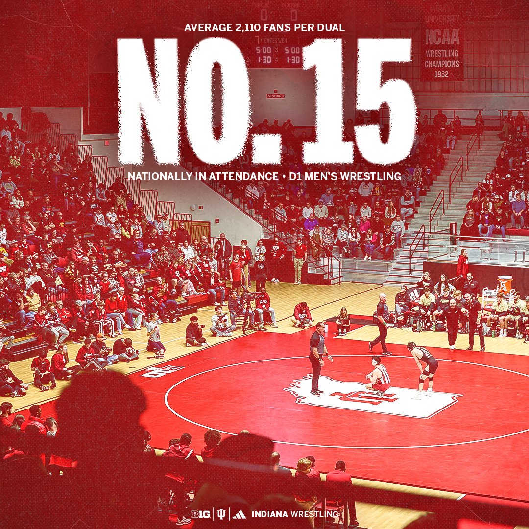 IndianaWR's tweet image. The Hoosiers ranked No. 15 nationally in dual attendance last season‼️