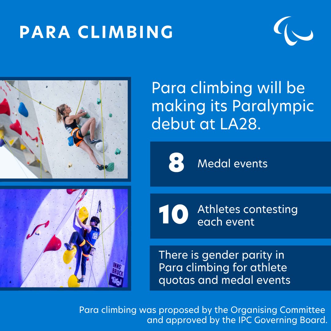 Paralympics's tweet photo. The @LA28 Paralympic medal event programme and athlete quota have been announced!

Read more 📷 https://t.co/syH8vlFmMc https://t.co/tzfgE9I2Ve