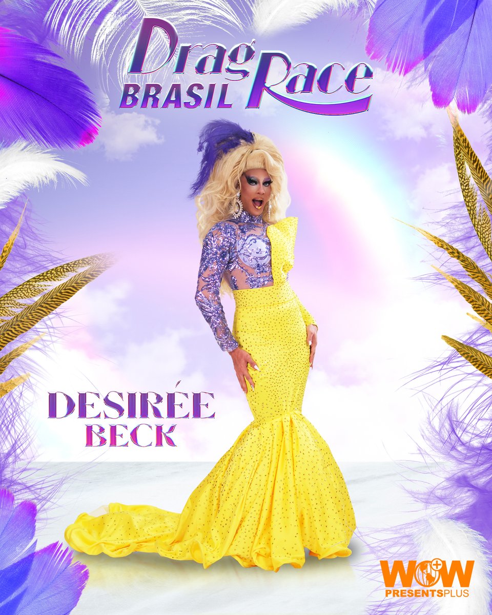 DragRaceBr's tweet photo. 🏁 DESIRÉE BECK 🏁 @mrsdesireebeck entra na nossa ninhada de 10 novas rainhas em Drag Race Brasil!
Meet The Queens da 2ª temporada já está DISPONÍVEL no WOW Presents Plus 🇧🇷 #DragRaceBR

👑 @dragracebr estreia 10/7 só no @wowpresentsplus: https://t.co/6OyClg38j1 https://t.co/awN9CBhaeO