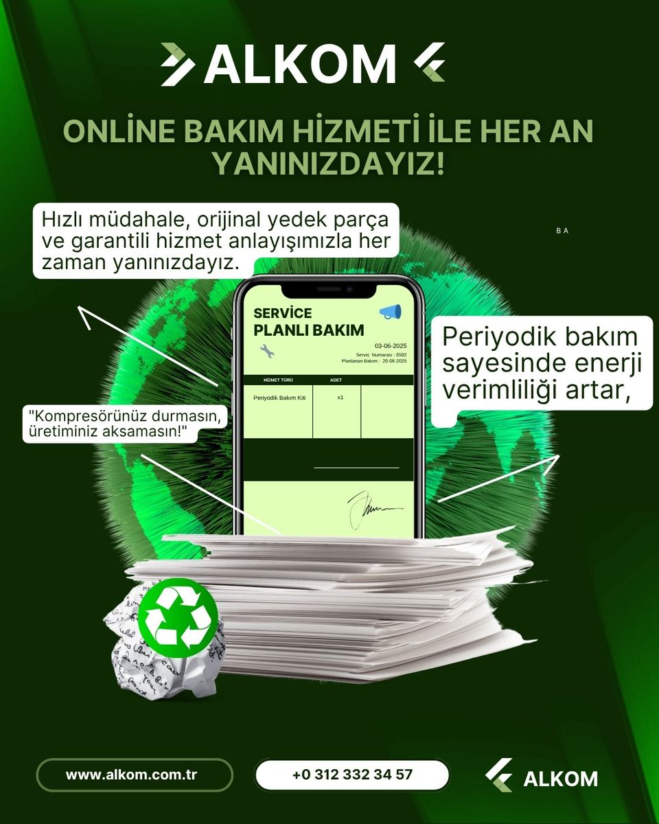 Online Servis ve Uzaktan İzleme Sistemi.

Sistemlerinizin sağlıklı çalışıp çalışmadığını uzaktan izliyor, verileri anlık olarak analiz ediyoruz.

#bakım #service #enerji #yatırım #sanayi #endüsriyel #kompresör #verimlilik #enerji #yatırım #compresor