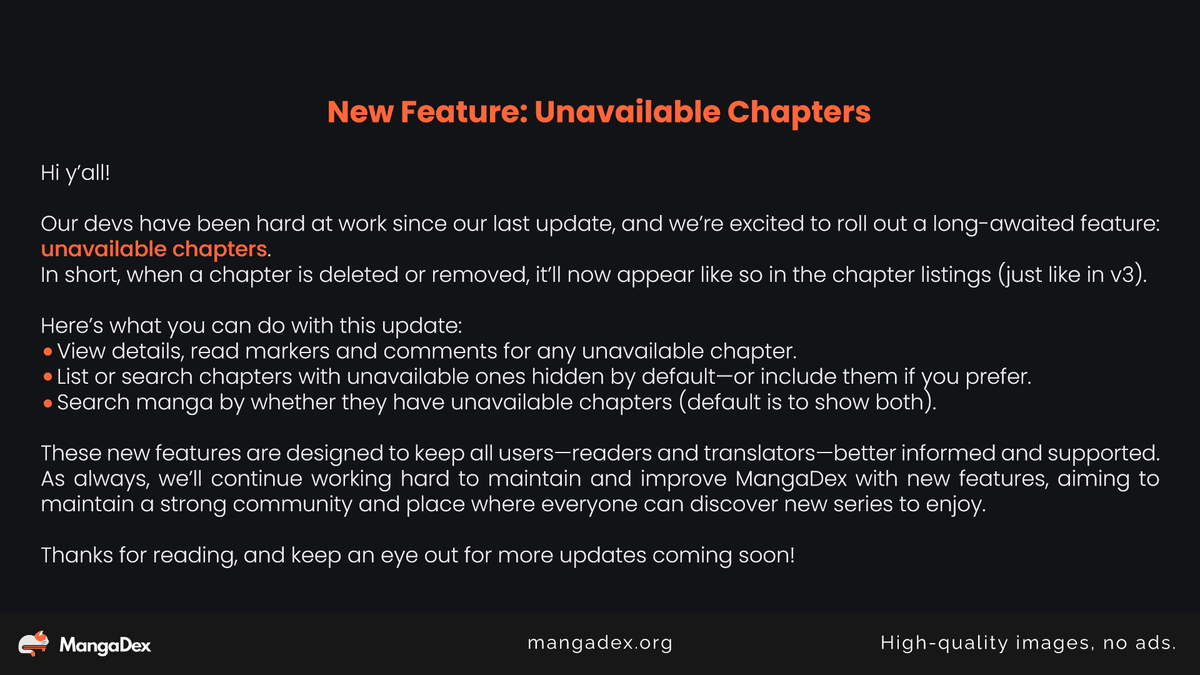 MangaDex (Discontinued) tweet media