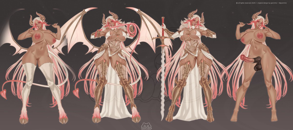 Character design "Fallen Angel of Domination"🩷
Owner:  @/C4NNI13AL