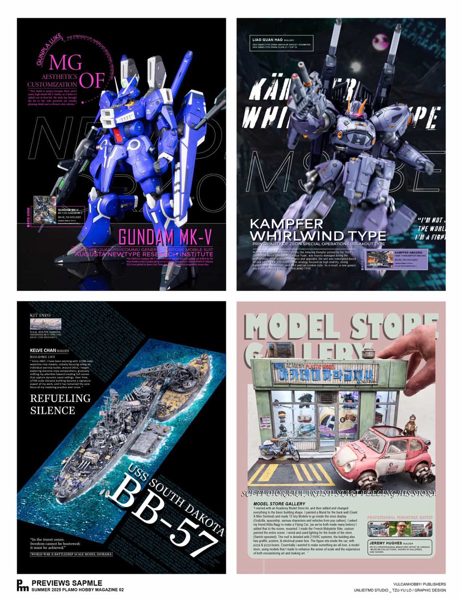 PlamoHobbyMag's tweet image. More Than Just Mecha – Plamo Hobby Magazine Has It All! Pre-Order Issue 2Now!
From sci-fi machines and sleek mecha to detailed dioramas, figures, and original model designs—Plamo Hobby Magazine goes beyond the ordinary.
#phm
