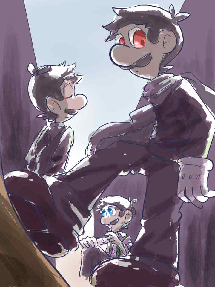 61GhostHunter's tweet image. カラーラフ描いたら何か違ったので供養します。
