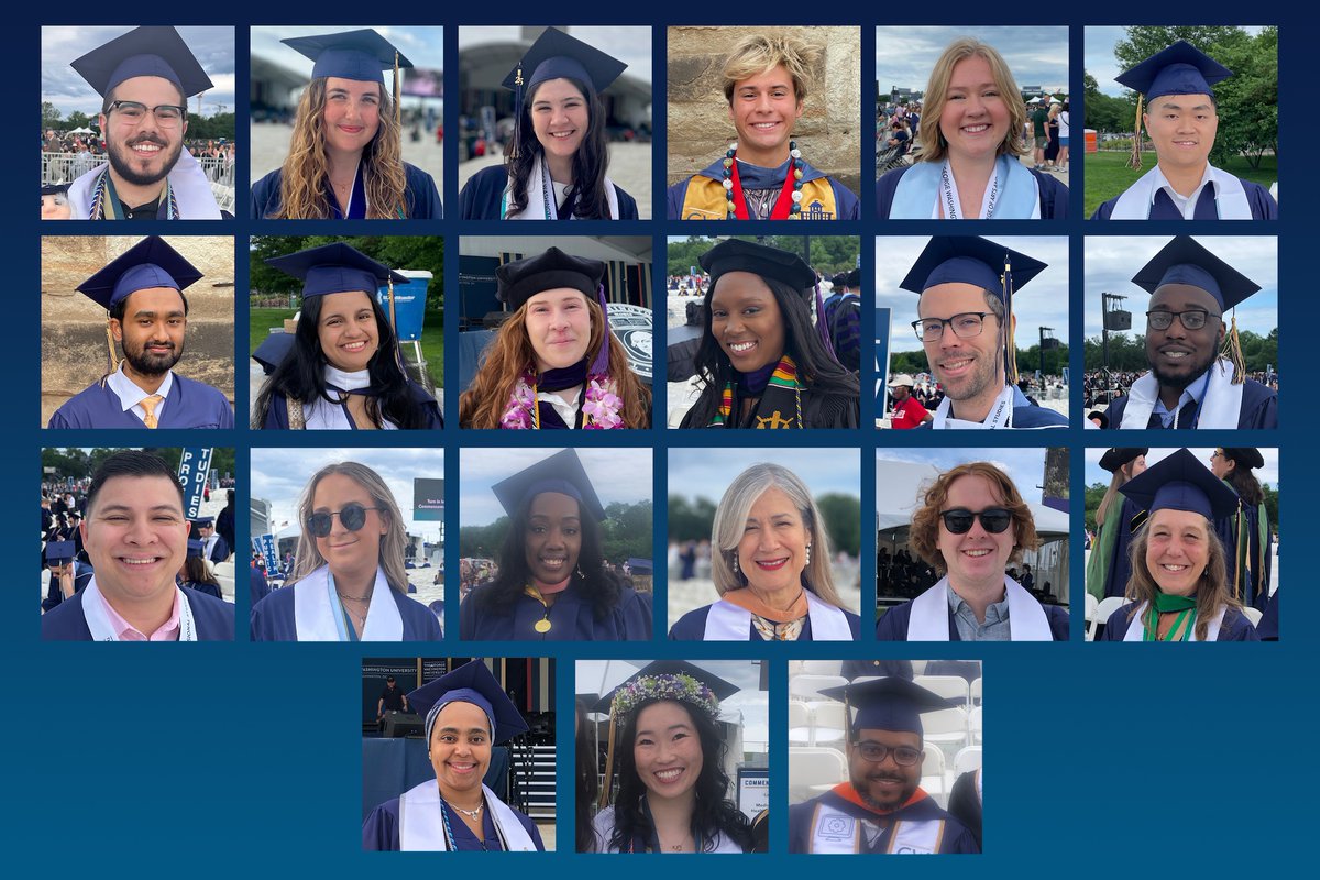 At the base of the Washington Monument at Commencement, members of the Class of 2025 spoke about their time at GW. What or whom will they remember most? What memories stand out as highly impactful?

Hear their answers ⬇️
gwtoday.gwu.edu/live-national-…