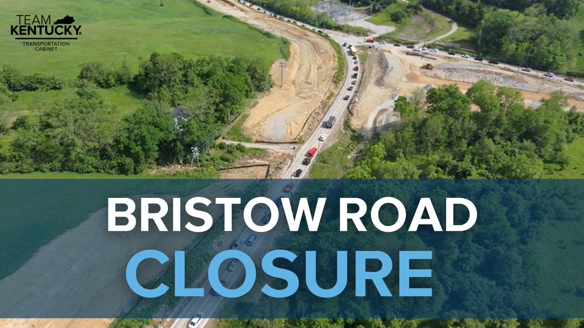 Beginning Sunday, June 15, there will be a 45-day closure on a portion of Bristow Road in Kenton County south of Timber Lane. This closure will allow us a safe area to begin installing a roundabout at KY 1303/KY 536. More info here: lnks.gd/2/32t5mb-