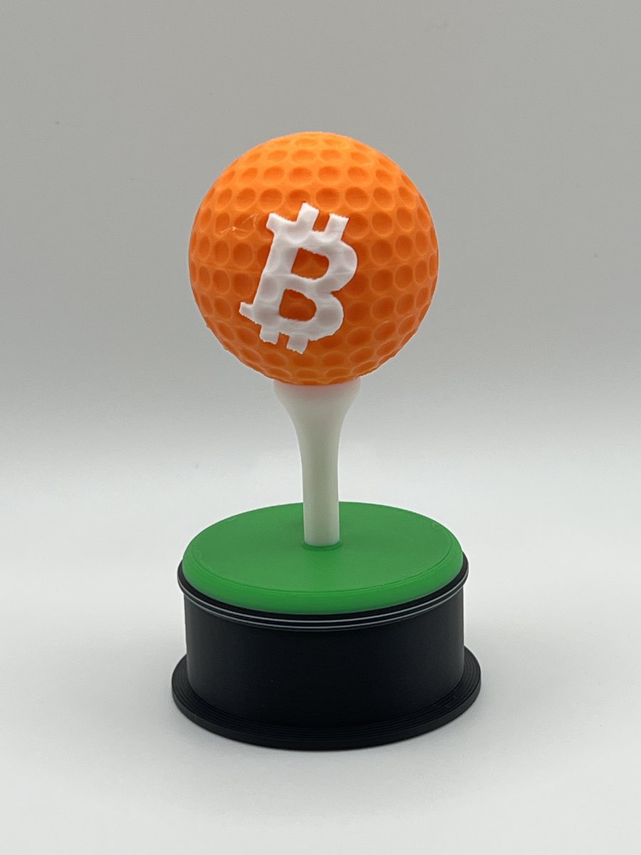 OPUSmakes's tweet photo. New item in my Etsy shop: Crypto Golf Ball Display with Bitcoin Logo   https://t.co/dcMIHgQqtx #bitcoin #btc #kaspa #kas #crypto #golf #golfball https://t.co/B7ljRBJHn8