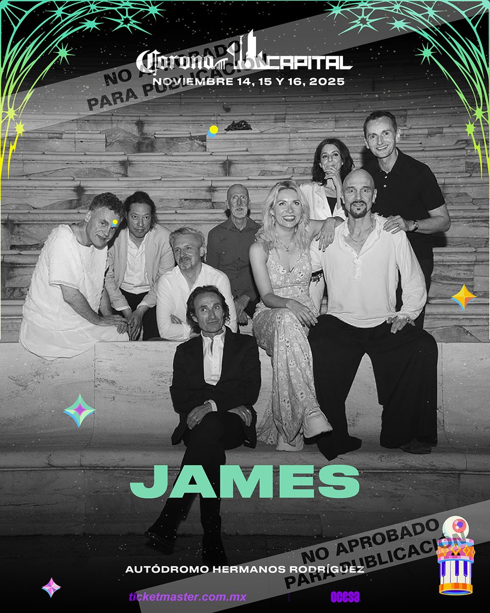 James (@wearejames) on Twitter photo 🇲🇽 Encantados de anunciar que nos presentaremos en <a href="/CoronaCapital/">Corona Capital</a> en la Ciudad de México este noviembre. Los boletos salen a la venta este sábado. Únete a nuestra lista de correo antes del miércoles a las 11 pm CST para más información. NBL x wearejames.com/mailing-list/
#CDMX 🇲🇽 Encantados de anunciar que nos presentaremos en <a href="/CoronaCapital/">Corona Capital</a> en la Ciudad de México este noviembre. Los boletos salen a la venta este sábado. Únete a nuestra lista de correo antes del miércoles a las 11 pm CST para más información. NBL x wearejames.com/mailing-list/
#CDMX