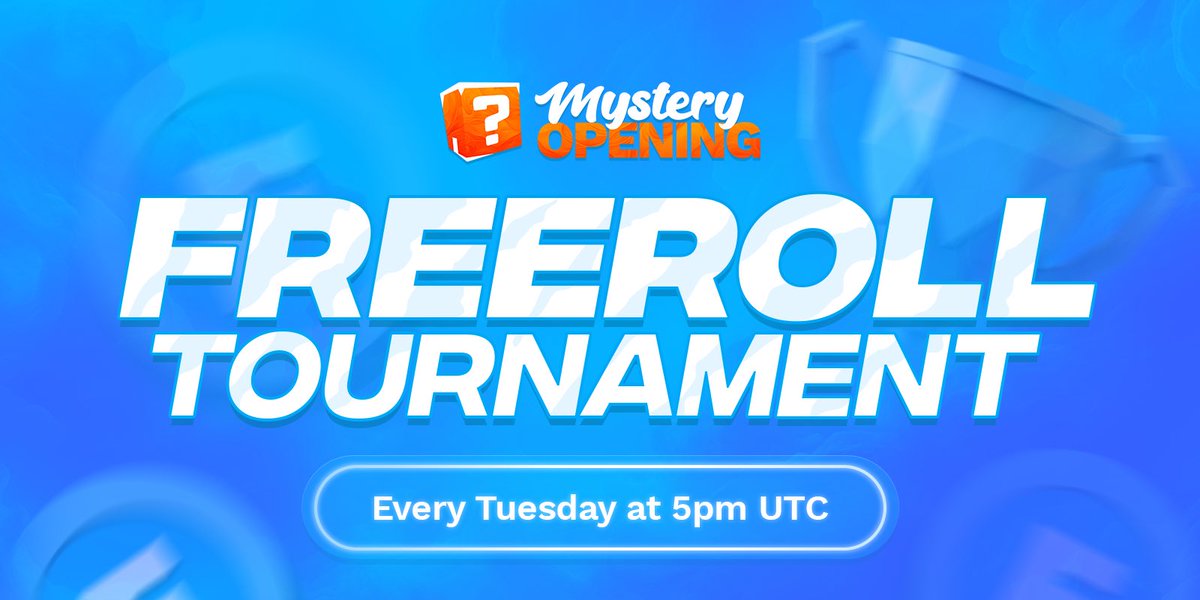 FREEROLL Tournament is now LIVE! ⭐️
Play for FREE, Win for REAL 🎉

Join here: mysteryopening.com/leaderboards/6…