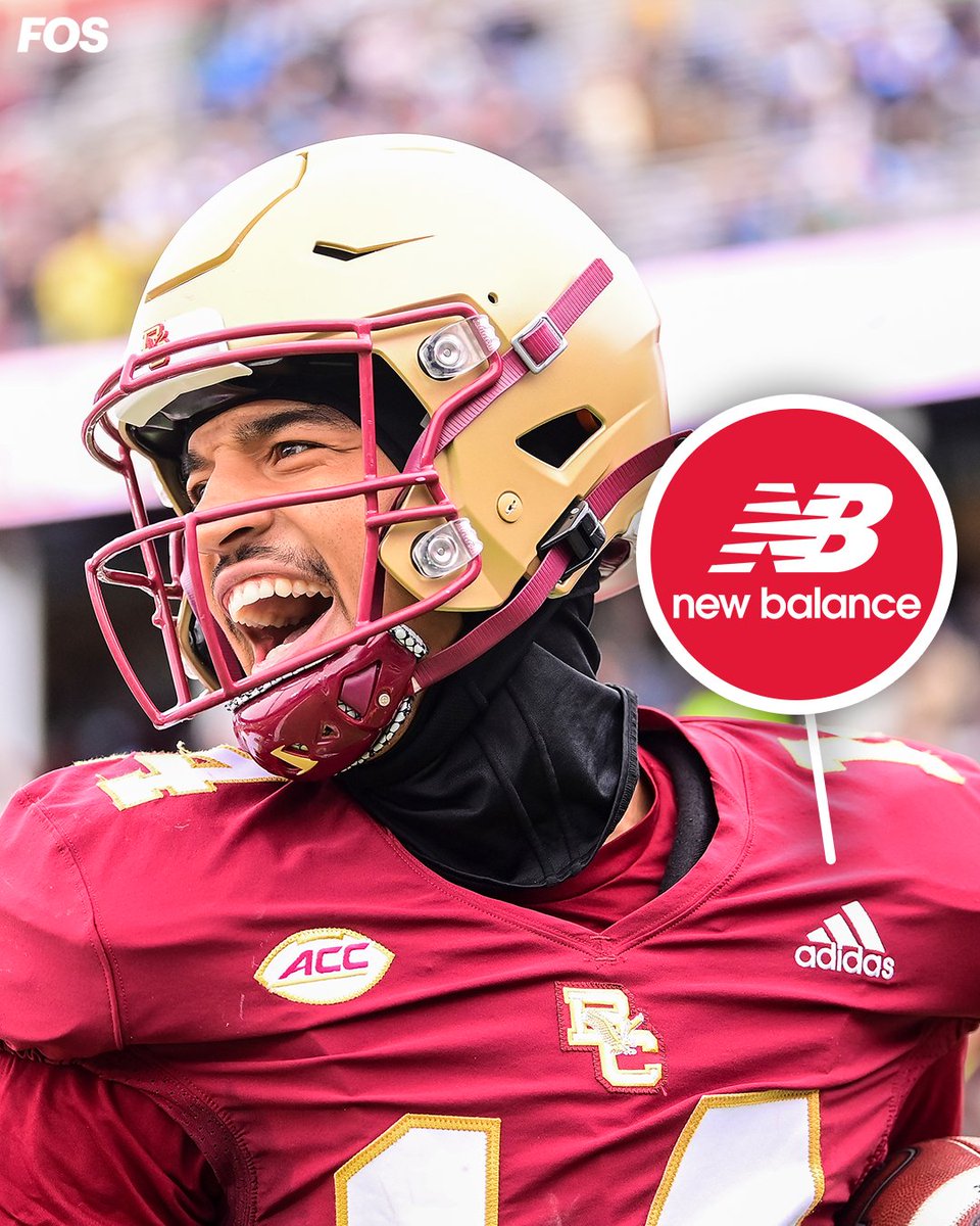 Boston College will become the first FBS team to wear New Balance this upcoming season.

The Eagles wore New Balance in every other sport except football, which wore Adidas.