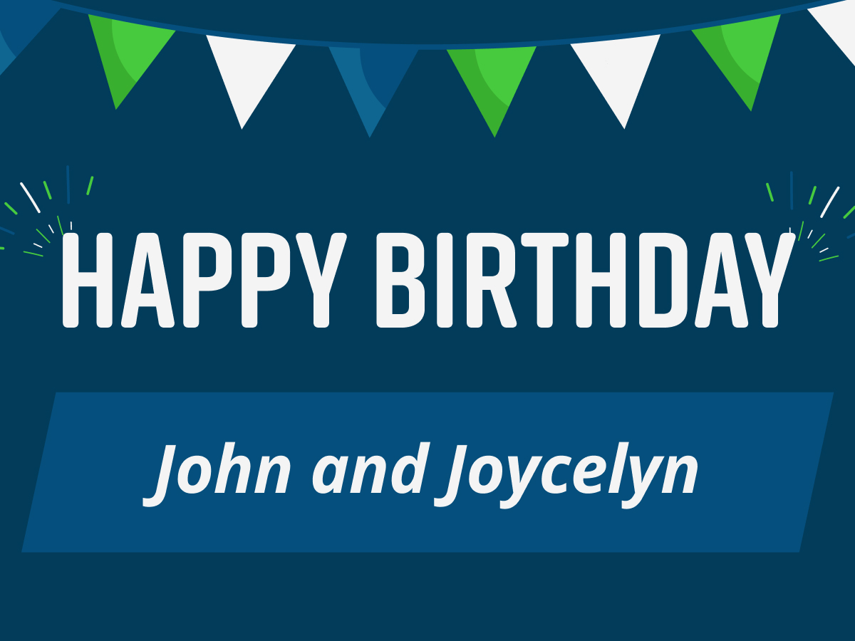 GetColbert's tweet image. June is jumpin’ for two members of The Wolf Pack this month. Happy birthday, Joycelyn and John!