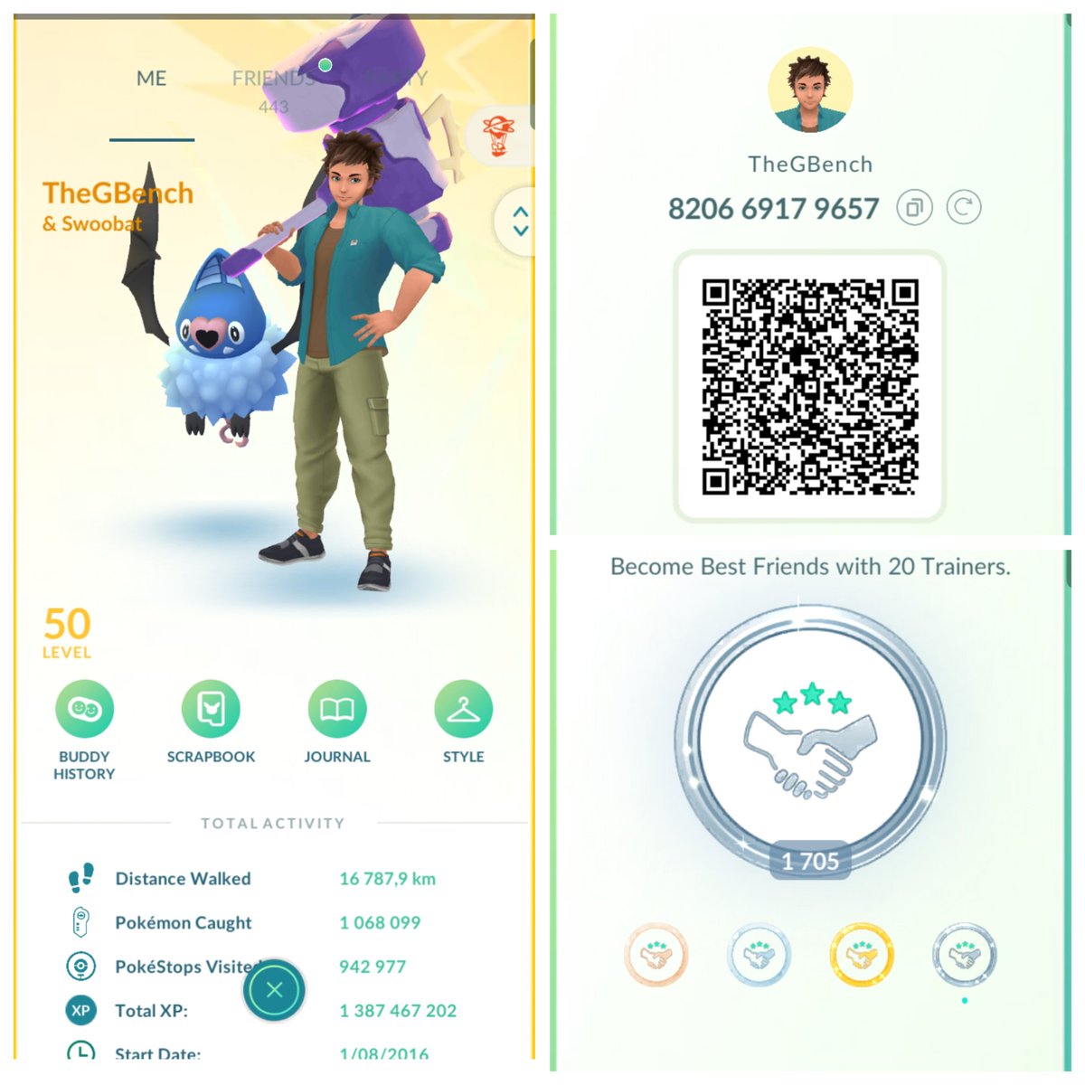 LOOKING FOR 20 DAILY OPENERS!

✅ Comment if you egg. 
✅ I usually egg wednesday RH CEST + 10pm CEST and sunday 10pm CEST.
✅ No 🐌, preferably best friends in 100 days!
✅ You can send PVP, I accept with 10CP

Any RTs/Vouches are appreciated!!
#PokemonGOApp
#PokemonGOfriends