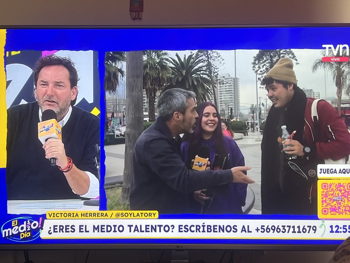 La Tory con el mexicano QL 
👏🏻👏🏻👏🏻👏🏻👏🏻

#ElMedioDiaTvn
#SantiagodeChile 
#Chile