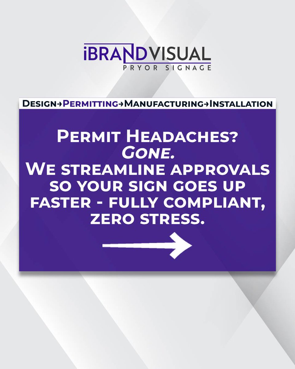 ibrandvisual's tweet image. From concept to install, we keep it simple, seamless, and stress-free.

Design.
Permitting.
Manufacturing.
Installation.

One expert team. Total confidence. That’s signage done right.

iBrandVisual.com

#iBrandVisual #SignageSimplified #SignDesign #BrandVisibility