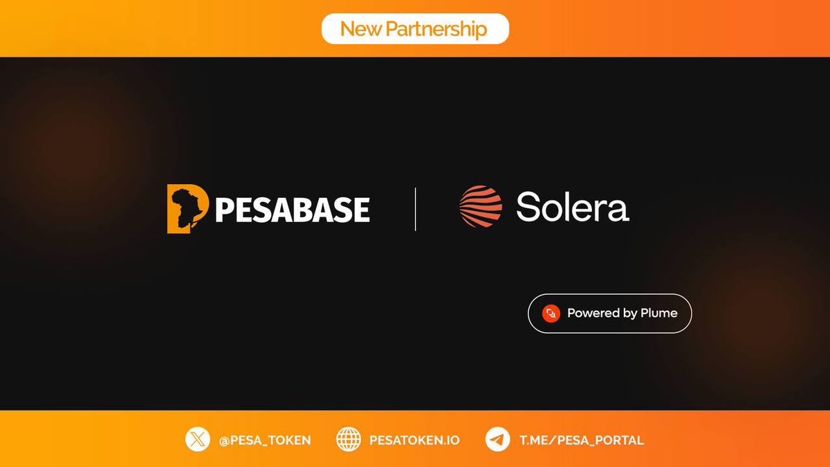 $PESA (@pesa_token) on Twitter photo With close to 20m in TVL , @Soleralabs is quickly becoming the main hub for all things lending and yield related in RWA
We’re happy to build alongside them on <a href="/plumenetwork/">Plume - RWAfi Chain</a> and continue to support real utility in this space
This grants $PESA holders and rewards recipients yet With close to 20m in TVL , @Soleralabs is quickly becoming the main hub for all things lending and yield related in RWA
We’re happy to build alongside them on <a href="/plumenetwork/">Plume - RWAfi Chain</a> and continue to support real utility in this space
This grants $PESA holders and rewards recipients yet