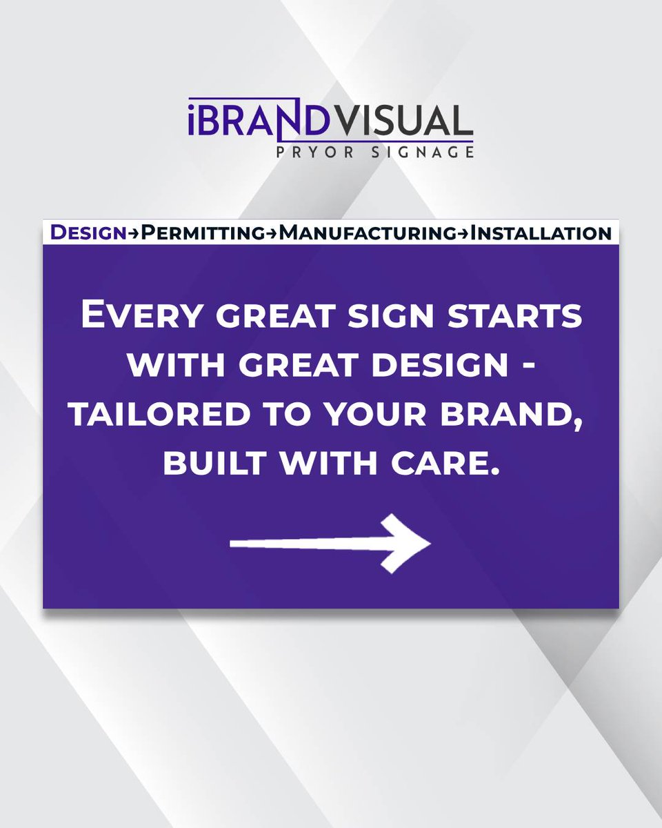 ibrandvisual's tweet image. From concept to install, we keep it simple, seamless, and stress-free.

Design.
Permitting.
Manufacturing.
Installation.

One expert team. Total confidence. That’s signage done right.

iBrandVisual.com

#iBrandVisual #SignageSimplified #SignDesign #BrandVisibility