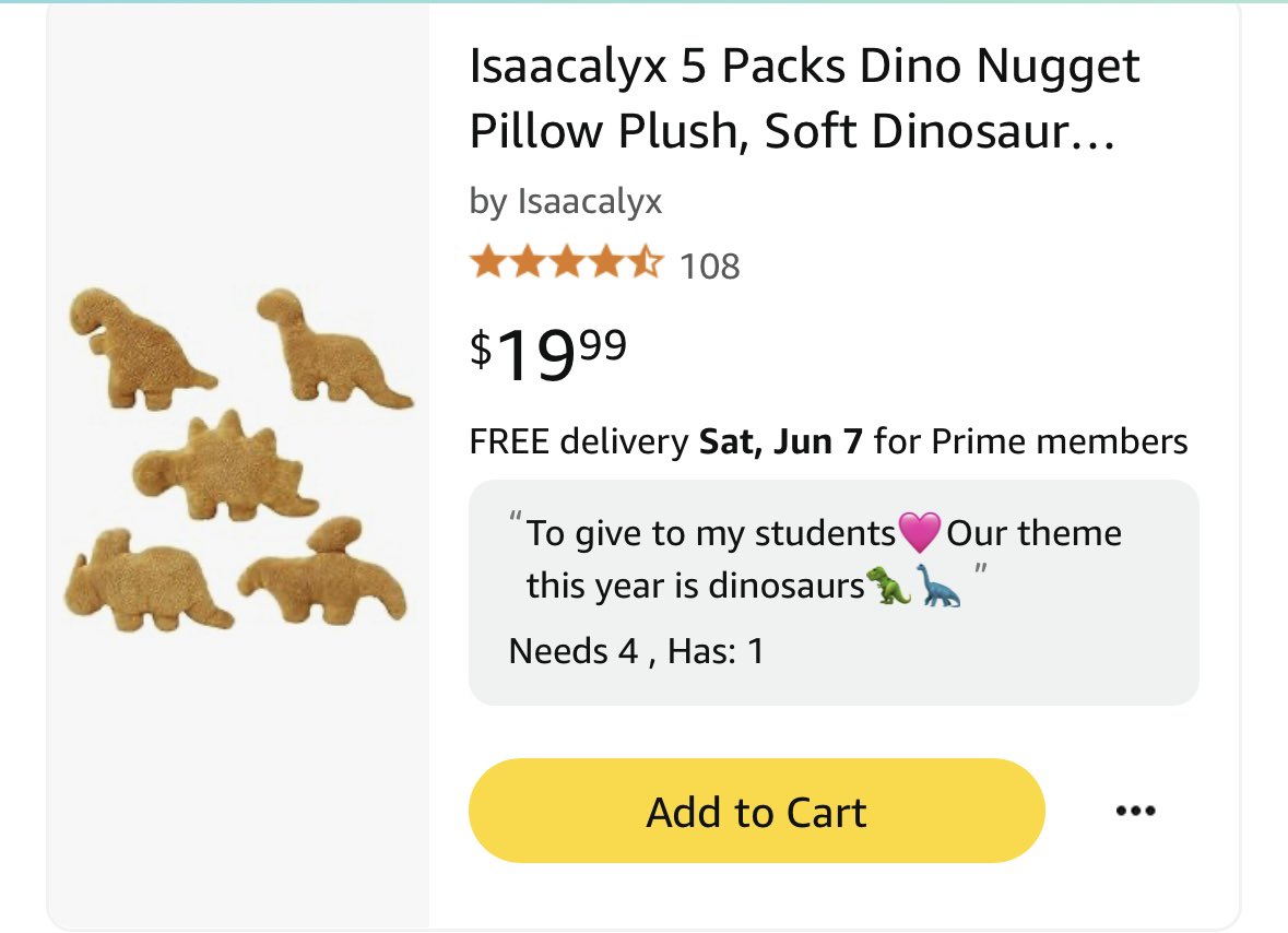 96teacherk's tweet photo. @MrMarvelTeacher @amazon @DonorsChoose Thank you for a place to share😍🩷Getting ready for my 4th year teaching❤️This years theme will be dinosaurs and I’m hoping to clear the items needed💚🦖🦕
#clearthelist
#4thyear
#kinder
#title1 
https://t.co/YW6WK3NCHf https://t.co/YTBvRfSD61