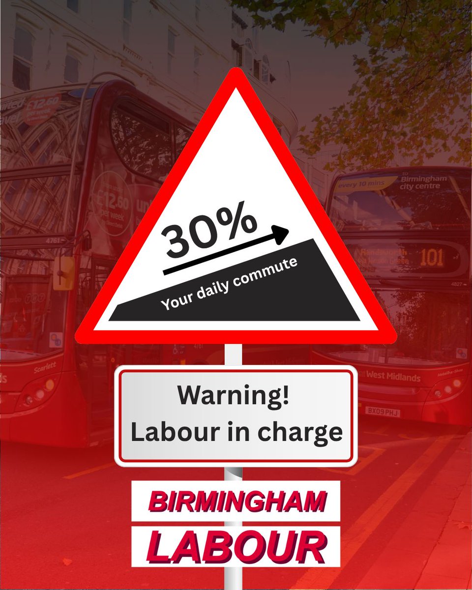 So much for affordable bus fares... Labour's Mayor of the West Midlands has overseen inflation-busting price hikes of 30% on the cheapest fare available for your daily commute on a WM Bus over the last two years.