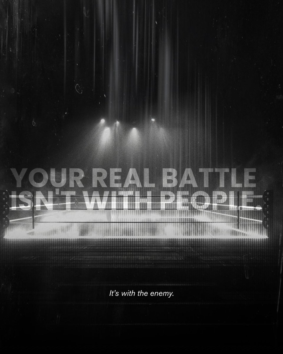 The real fight doesn't take place with flesh and blood. You have an Enemy who is plotting how to take you down, and he's using anxiety, distraction, and lies to keep you right where you are, unaware that you're even IN a fight.