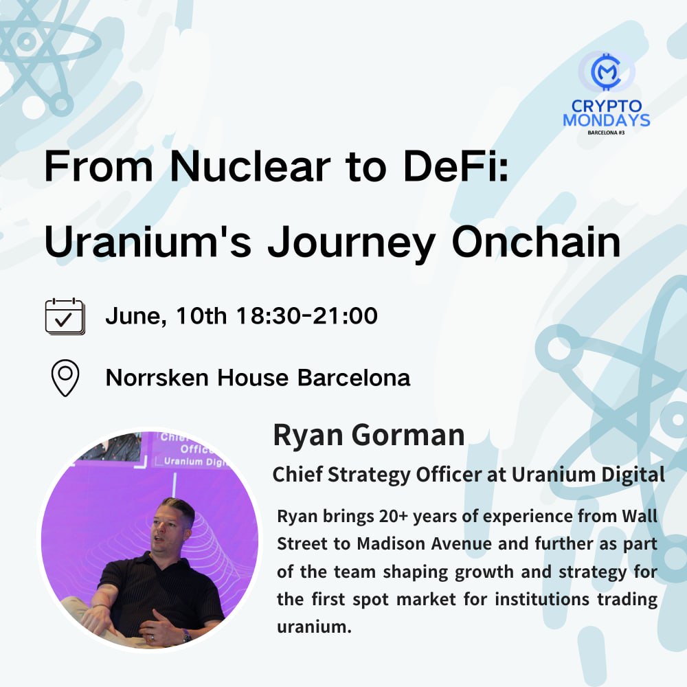 CryptoMondays Barcelona (@cryptomondaybcn) on Twitter photo 💡 Schedule update!
Due to the BCN holiday on June 9th, our event will be on June 10th — ensuring u had good rest ⚛️
One-of-a-kind Crypto Mondays vibe, exclusive to #Barcelona.
Join us & guest speaker <a href="/GormoExJourno/">Ryan Gorman</a>!
RSVP: lu.ma/5brb5sul
Meetup:meetu.ps/e/P7sX0/1d8yn5… 💡 Schedule update!
Due to the BCN holiday on June 9th, our event will be on June 10th — ensuring u had good rest ⚛️
One-of-a-kind Crypto Mondays vibe, exclusive to #Barcelona.
Join us & guest speaker <a href="/GormoExJourno/">Ryan Gorman</a>!
RSVP: lu.ma/5brb5sul
Meetup:meetu.ps/e/P7sX0/1d8yn5…