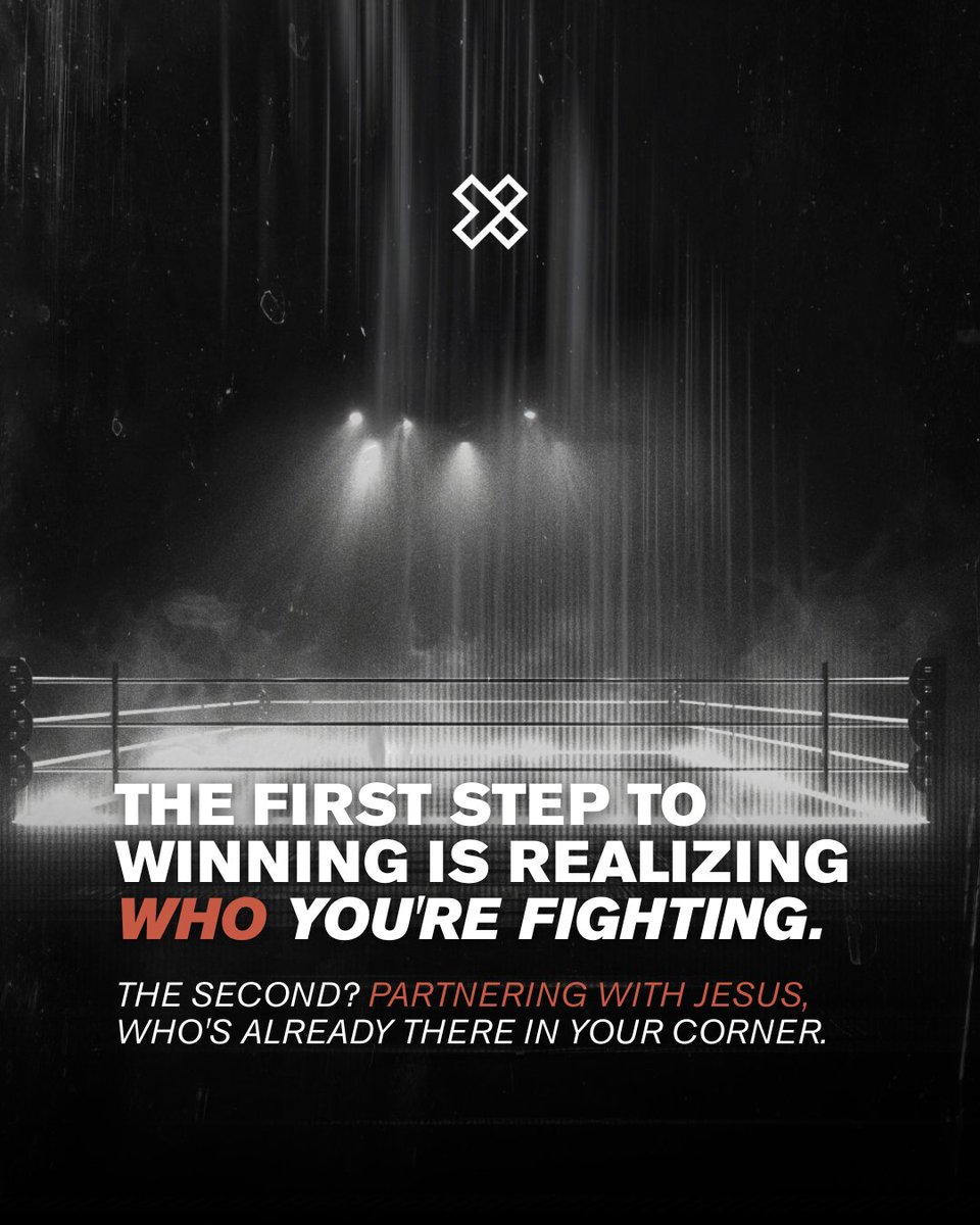 The first step to winning? Knowing who you're actually fighting.

Second? Teaming up with the One who already crushed the enemy. #StandFirm