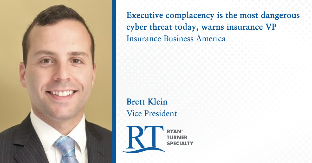 Ryan Specialty (@ryan_specialty) on Twitter photo RT Specialty Vice President Brett Klein spoke with <a href="/InsuranceBizUS/">Insurance Business America</a> about cyber exposures in the C-suite, encouraging executives to be proactive with their cyber risk management: insurancebusinessmag.com/us/news/cyber/ā¦
#Cyber #ExecutiveLiability #CyberRisk #RTSpecialty RT Specialty Vice President Brett Klein spoke with <a href="/InsuranceBizUS/">Insurance Business America</a> about cyber exposures in the C-suite, encouraging executives to be proactive with their cyber risk management: insurancebusinessmag.com/us/news/cyber/ā¦
#Cyber #ExecutiveLiability #CyberRisk #RTSpecialty