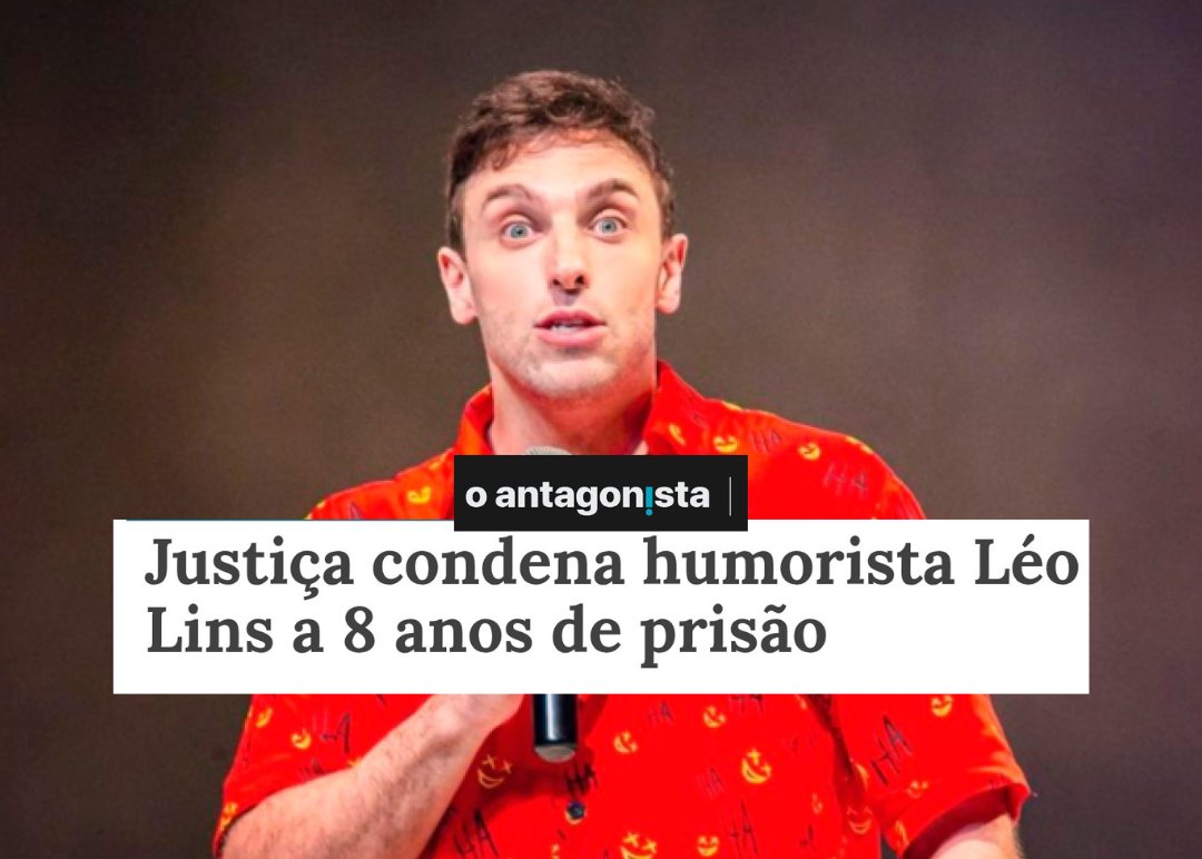 LÉO LINS PRESO POR FAZER PIADA!

Sim, chegamos a esse ponto de ditadura no Brasil. O MPF, que aparentemente não tem corrupção para combater, agora persegue humorista.

A decadência da liberdade caminha a passos largos.