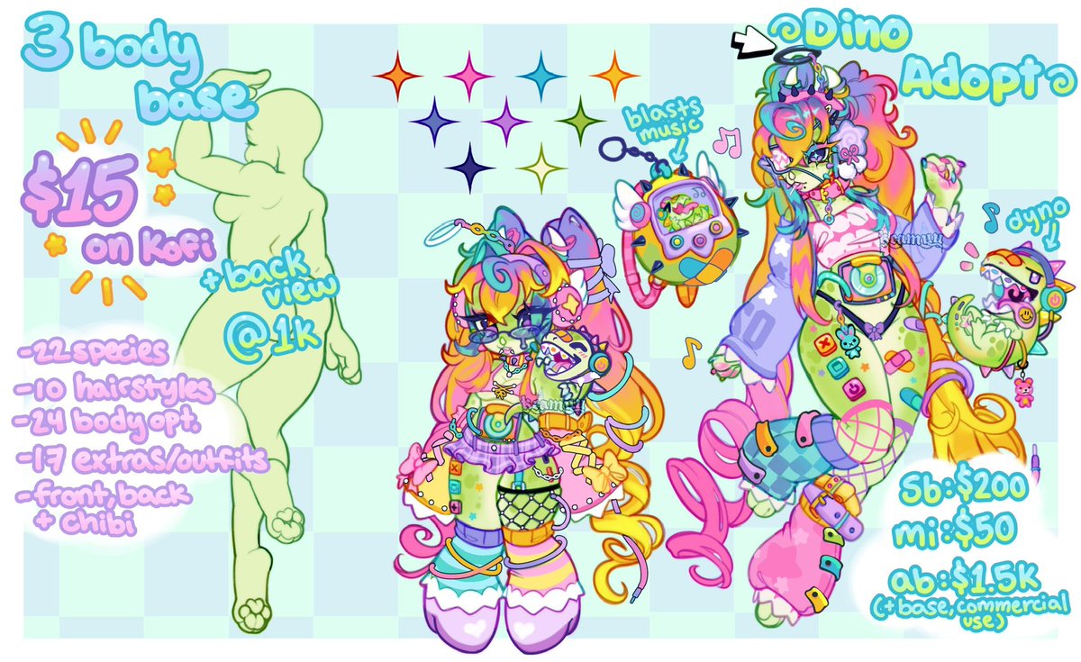 ✨✨ New base + Adopt! ✨✨

Base: ko-fi.com/keamuu/shop
Adopt Bidding: toyhou.se/33440948.adopt…
Custom Bidding: toyhou.se/33441002.base-…
 
I’m taking a full custom commission using my new base! If you’d like to bid for it feel free to check it out above! ^
