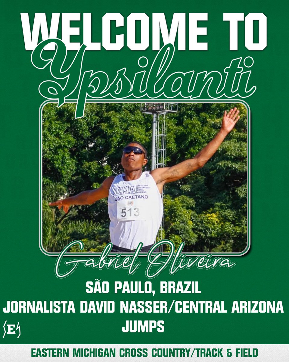 Adding a high-flyer to the squad!👏

Gabriel Oliveira signed!✍️

#EMUEagles | #ChampionsBuiltHere🥇