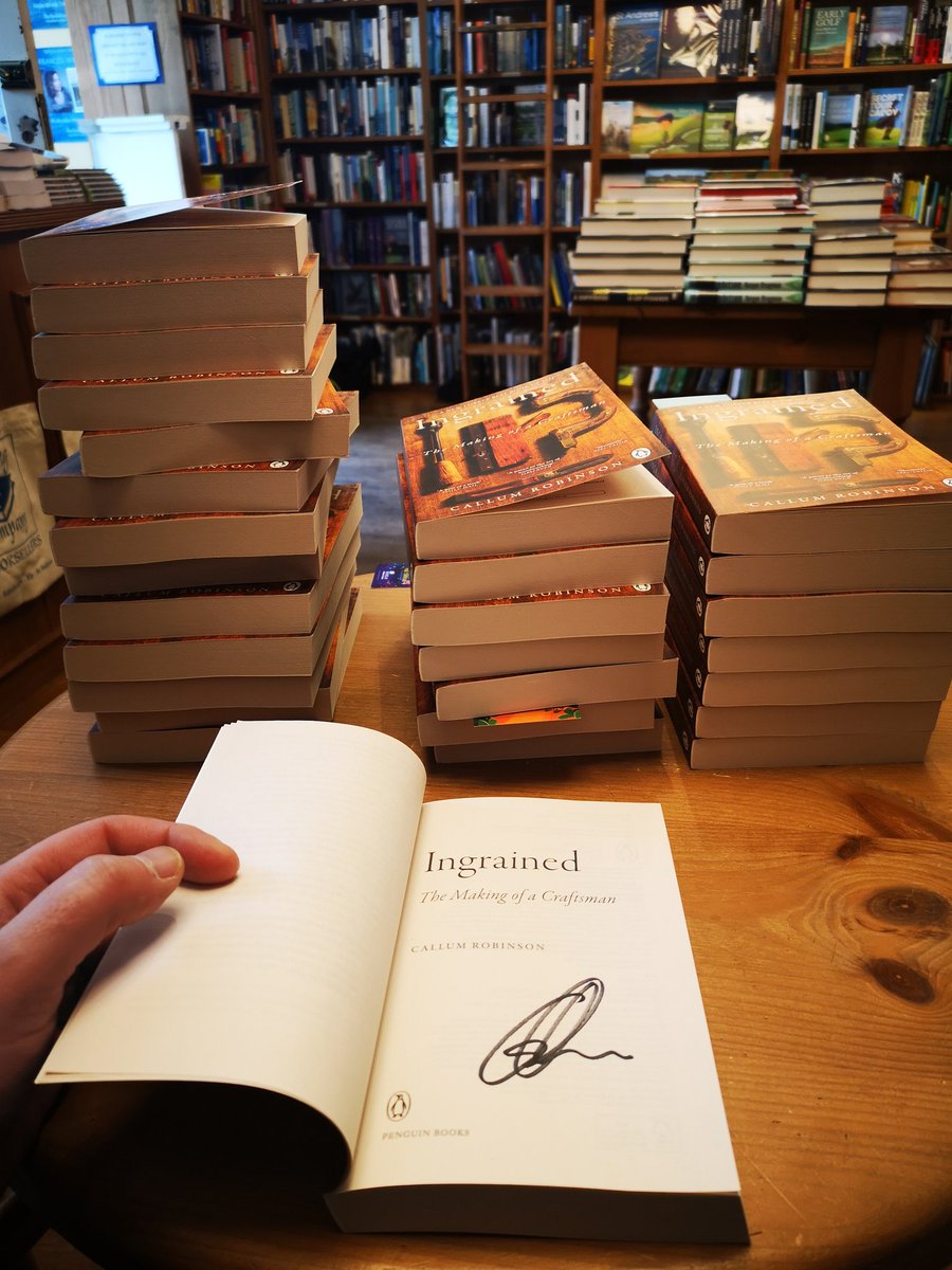 Callum Robinson (@callumgrobinson) on Twitter photo Such a pleasure to sign paperback copies of #Ingrained at one of my favourite bookshops! <a href="/ToppingsStAs/">Topping & Company Booksellers of St Andrews</a>
#handcrafted #handmade #woodwork #craft #wood #nature #naturewriting #memoir Such a pleasure to sign paperback copies of #Ingrained at one of my favourite bookshops! <a href="/ToppingsStAs/">Topping & Company Booksellers of St Andrews</a>
#handcrafted #handmade #woodwork #craft #wood #nature #naturewriting #memoir