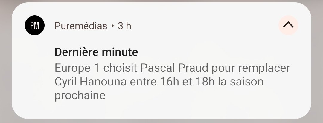 Changement poste pour poste sur Europe 1... j'espère que les auditeurs ne seront pas trop perturbés