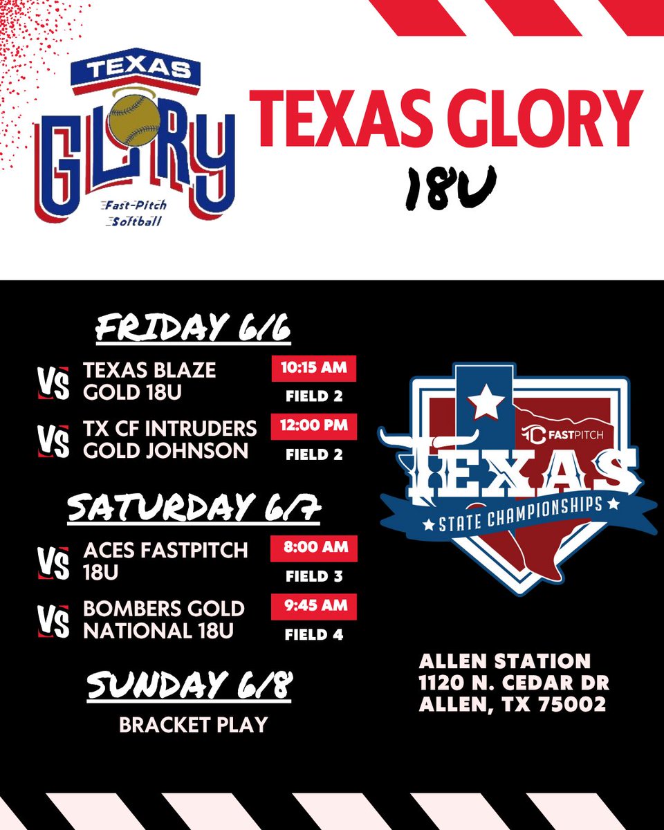 Kicking off the summer at TC Texas State Championships in Allen. Let’s go!