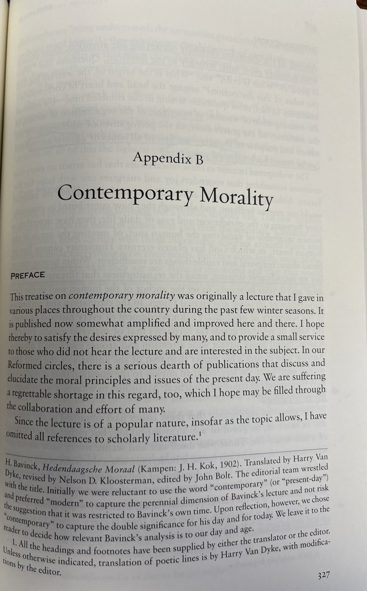 RicheyAlex's tweet image. “An unshakable foundation will again be laid under state and society, under jurisprudence and morality, under science and art, when they all rest in the ordinances of God.” - H. Bavinck
Contemporary Morality has quickly become one of my favorite Bavinck essays.