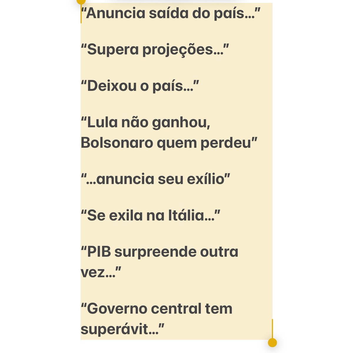 Que momento para o uso malandro do português.